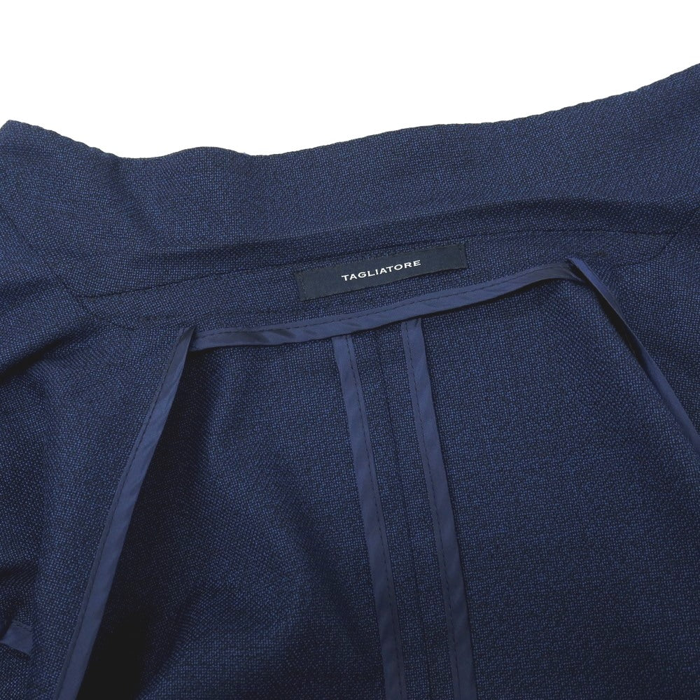 【中古】タリアトーレ TAGLIATORE ストレッチ ウール 2B テーラードジャケット ネイビーブルー【サイズ46】【 状態ランクB 】【 メンズ 】