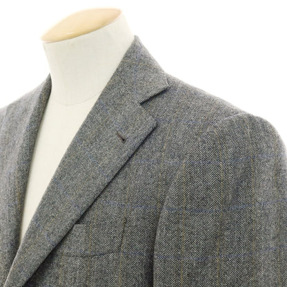 【中古】ラベラ サルトリア ナポレターナ La vera Sartoria Napoletana ウール ストライプ 3つボタンスーツ グレー【 44 】【 状態ランクC 】【 メンズ 】