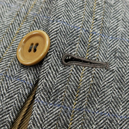 【中古】ラベラ サルトリア ナポレターナ La vera Sartoria Napoletana ウール ストライプ 3つボタンスーツ グレー【 44 】【 状態ランクC 】【 メンズ 】