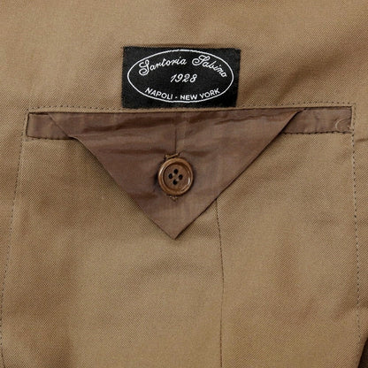 【中古】サルトリア サビーノ SARTORIA SABINO コットン ダブルスーツ ブラウン【サイズ表記なし（XL位）】【 状態ランクC 】【 メンズ 】