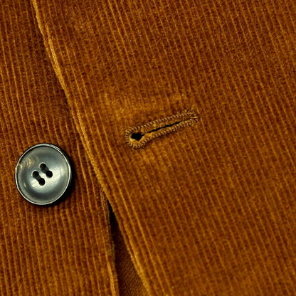 【中古】エム ピー ディ マッシモ ピオンボ MP di MASSIMO PIOMBO コットン コーデュロイ 2つボタンスーツ ブラウン【 上48/下46 】【 状態ランクB 】【 メンズ 】