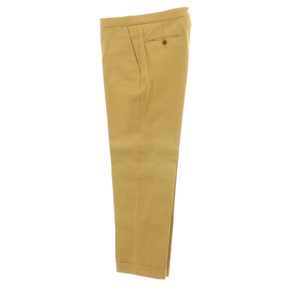 【中古】サルトリア カスタンジア Sartoria Castangia コットンカシミヤ 2つボタンスーツ イエローベージュ【サイズ46】【 状態ランクB 】【 メンズ 】