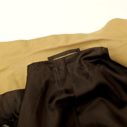 【中古】サルトリア カスタンジア Sartoria Castangia コットンカシミヤ 2つボタンスーツ イエローベージュ【サイズ46】【 状態ランクB 】【 メンズ 】