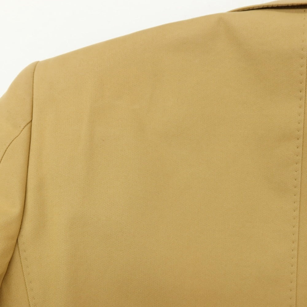 【中古】サルトリア カスタンジア Sartoria Castangia コットンカシミヤ 2つボタンスーツ イエローベージュ【サイズ46】【 状態ランクB 】【 メンズ 】