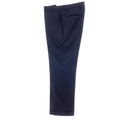 【中古】サルトリア カスタンジア Sartoria Castangia ウール ストライプ 6B ダブルスーツ ネイビー【 46 】【 状態ランクB 】【 メンズ 】