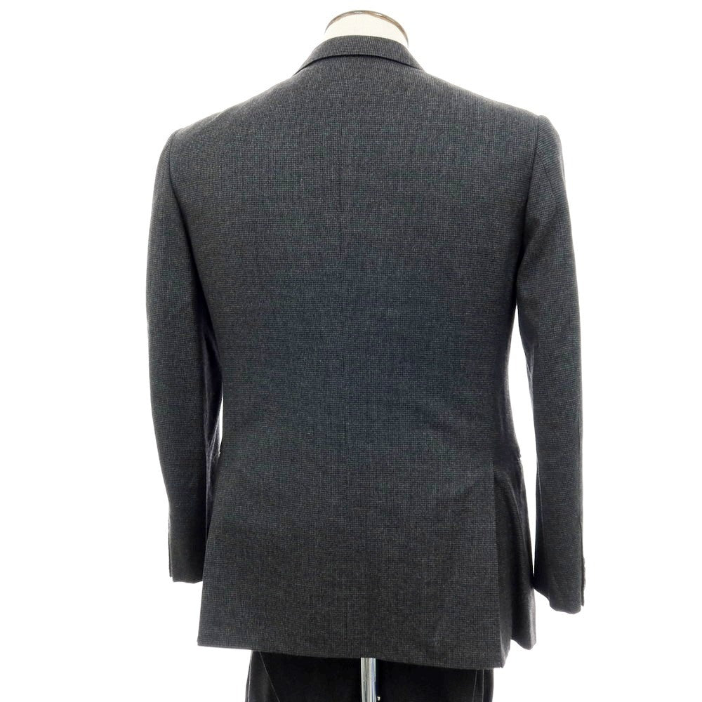 【中古】マリアーノ ルビナッチ MARIANO RUBINACCI ウール ハウンドトゥース 3つボタンスーツ グレー【 表記なし（L位） 】【 状態ランクB 】【 メンズ 】