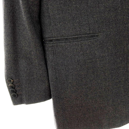 【中古】マリアーノ ルビナッチ MARIANO RUBINACCI ウール ハウンドトゥース 3つボタンスーツ グレー【 表記なし（L位） 】【 状態ランクB 】【 メンズ 】