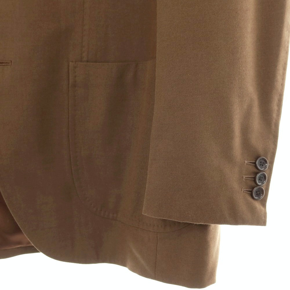 【中古】ビームスエフ BEAMS F ウールコットン 3つボタンスーツ ブラウン【 46 】【 状態ランクA 】【 メンズ 】 []