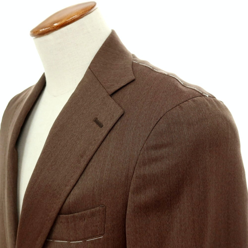 【中古】【未使用】アルチザン ARTISAN ウール 2つボタンスーツ ダークブラウン【 M 】【 状態ランクS 】【 メンズ 】