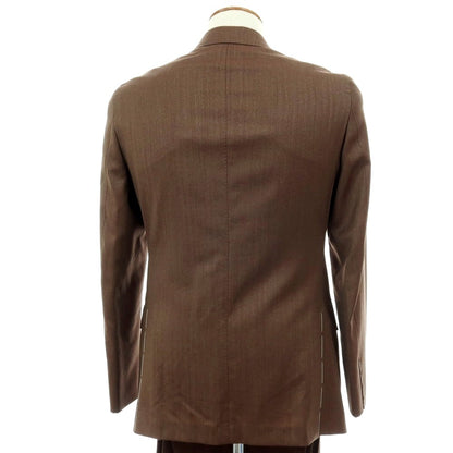 【中古】【未使用】アルチザン ARTISAN ウール 2つボタンスーツ ダークブラウン【 M 】【 状態ランクS 】【 メンズ 】