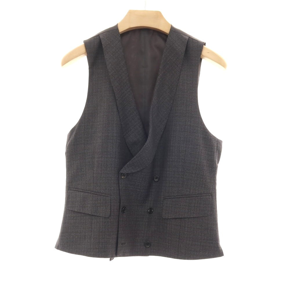 【中古】【未使用】オンリープレミオ ONLY PREMIO スリーピース ウール チェック 3つボタンスーツ グレー【サイズ37】【 状態ランクS 】【 メンズ 】