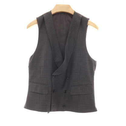 【中古】【未使用】オンリープレミオ ONLY PREMIO スリーピース ウール チェック 3つボタンスーツ グレー【サイズ37】【 状態ランクS 】【 メンズ 】