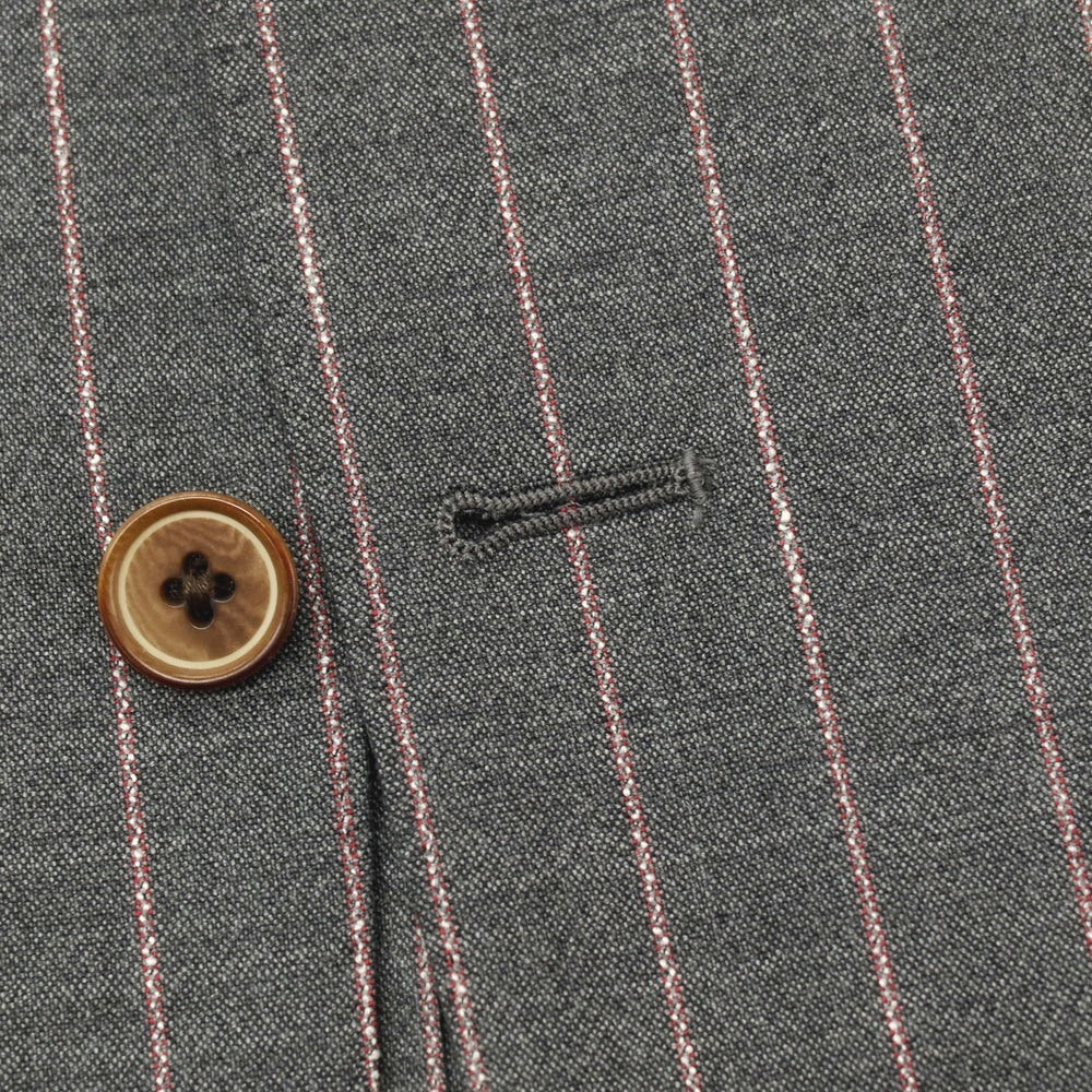 【中古】【未使用】オンリープレミオ ONLY PREMIO ウール ストライプ 3つボタンスーツ グレー【サイズ37】【 状態ランクS 】【 メンズ 】