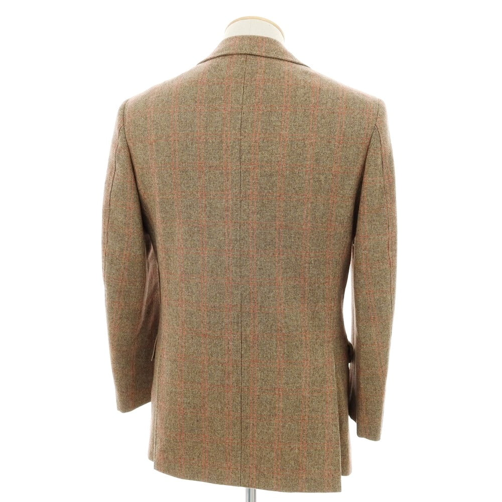 【中古】サルトリア カスタンジア Sartoria Castangia ウール チェック テーラードジャケット ブラウン【 42 】【 状態ランクB 】【 メンズ 】