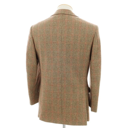 【中古】サルトリア カスタンジア Sartoria Castangia ウール チェック テーラードジャケット ブラウン【 42 】【 状態ランクB 】【 メンズ 】