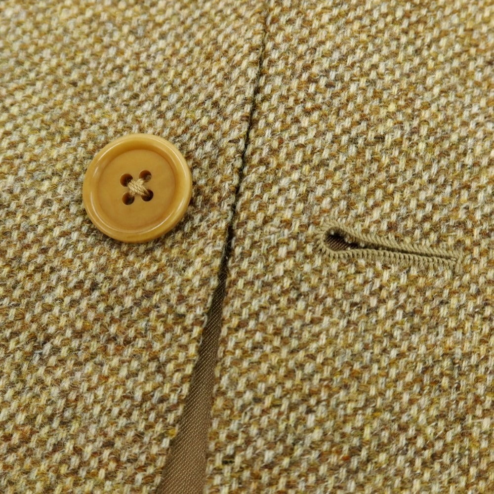 【中古】サルトリア カスタンジア Sartoria Castangia ウール テーラードジャケット イエローブラウン【 44 】【 状態ランクD 】【 メンズ 】