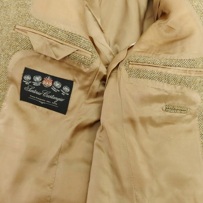 【中古】サルトリア カスタンジア Sartoria Castangia ウール テーラードジャケット イエローブラウン【 44 】【 状態ランクD 】【 メンズ 】