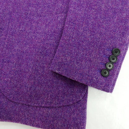 【中古】ジャン フランコ ボメザドリ Gian Franco Bommezzadri ツイードウール カジュアルジャケット パープル【 48 】【 状態ランクA 】【 メンズ 】