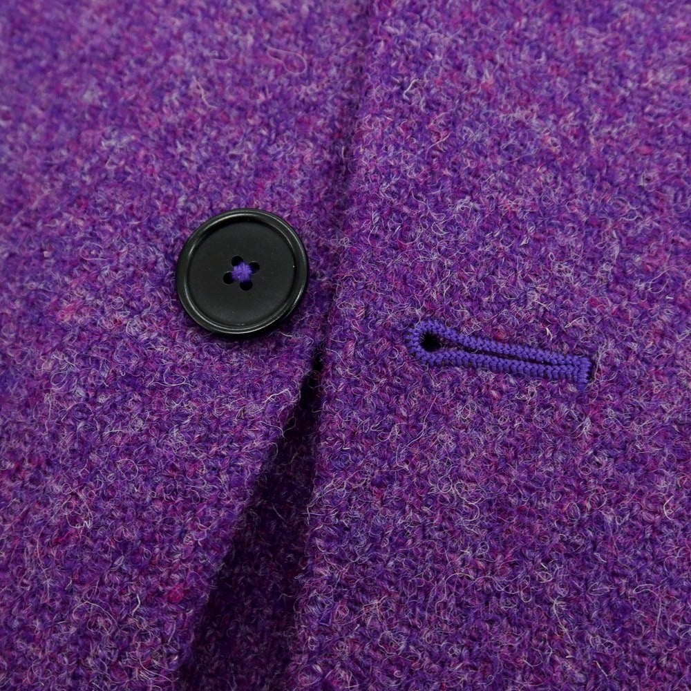 【中古】ジャン フランコ ボメザドリ Gian Franco Bommezzadri ツイードウール カジュアルジャケット パープル【 48 】【 状態ランクA 】【 メンズ 】