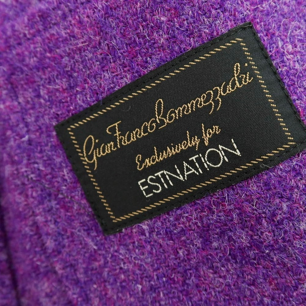 【中古】ジャン フランコ ボメザドリ Gian Franco Bommezzadri ツイードウール カジュアルジャケット パープル【 48 】【 状態ランクA 】【 メンズ 】