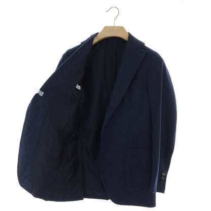 【中古】アルフォンソ シリカ Alfonso Sirica ウール テーラードジャケット ネイビー【 表記なし（Ｓ位） 】【 状態ランクB 】【 メンズ 】