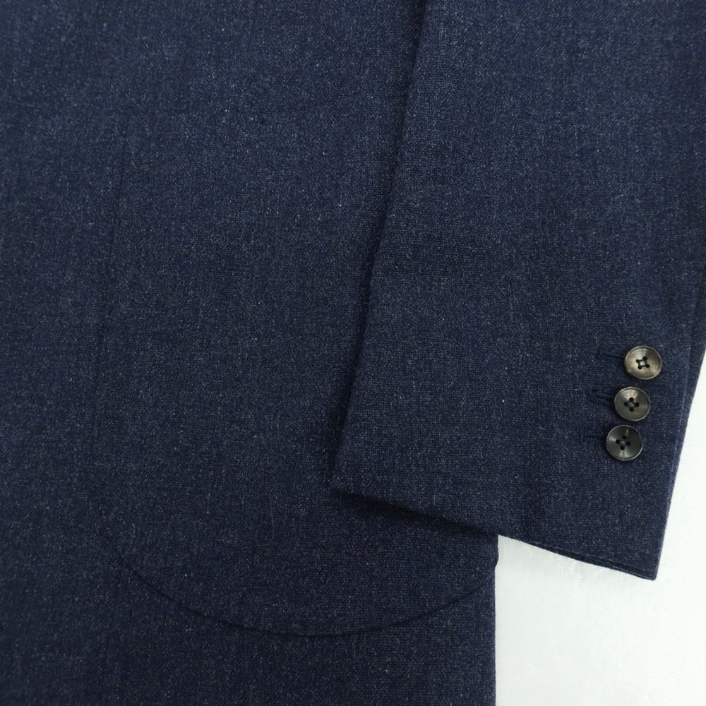 【中古】アルフォンソ シリカ Alfonso Sirica ウール テーラードジャケット ネイビー【 表記なし（Ｓ位） 】【 状態ランクB 】【 メンズ 】