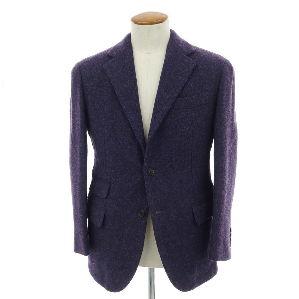 【中古】カモシタ camoshita ウール テーラードジャケット ダークパープル【 46 】【 状態ランクB 】【 メンズ 】