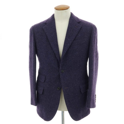 【中古】カモシタ camoshita ウール テーラードジャケット ダークパープル【 46 】【 状態ランクB 】【 メンズ 】