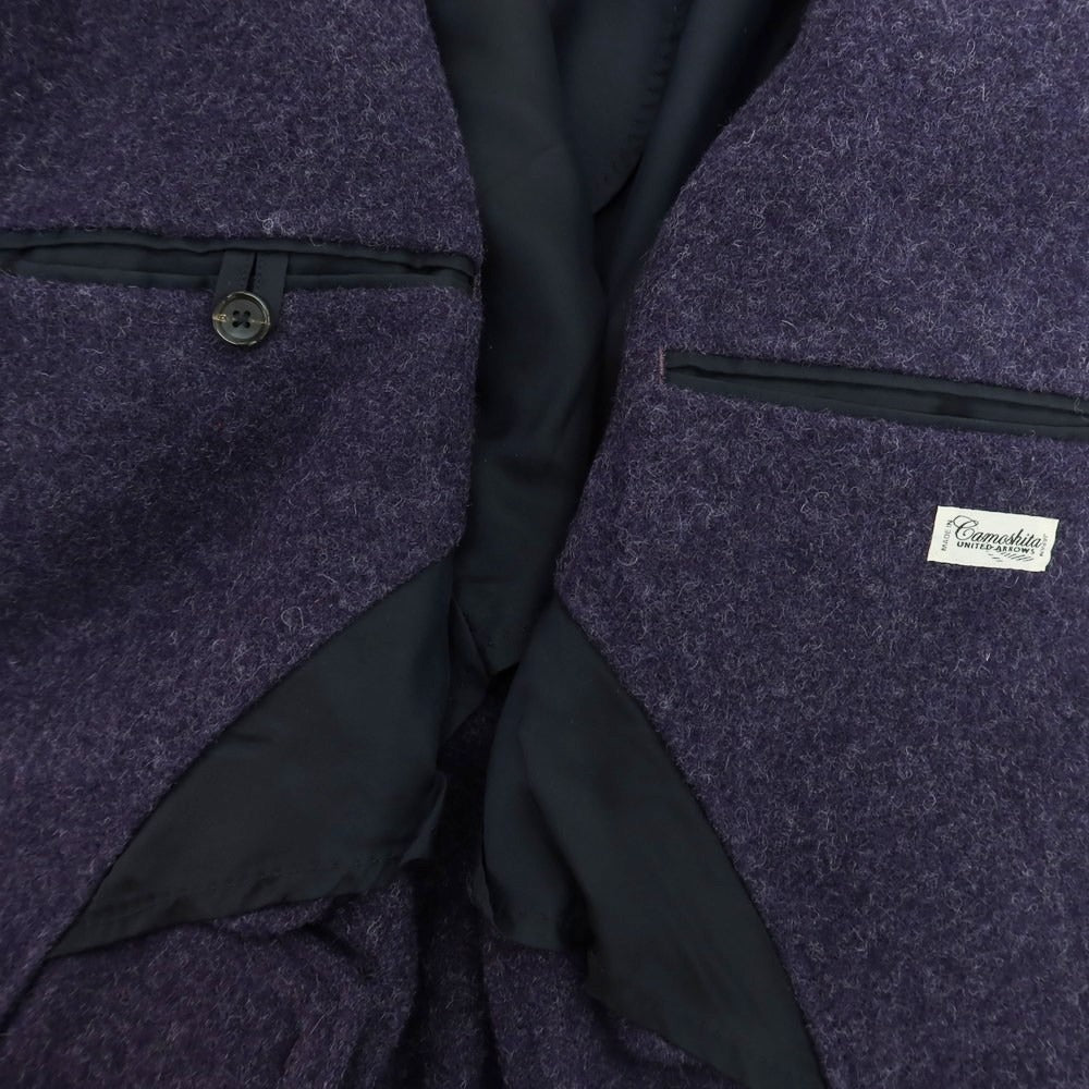 【中古】カモシタ camoshita ウール テーラードジャケット ダークパープル【 46 】【 状態ランクB 】【 メンズ 】