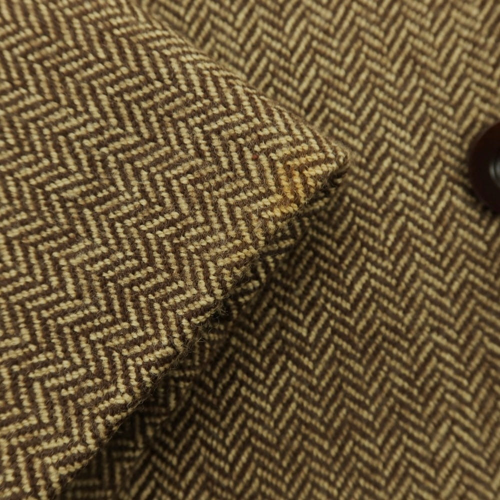 【中古】アカミネ Y.Akamine ウール テーラードジャケット ブラウン系【 44 】【 状態ランクC 】【 メンズ 】