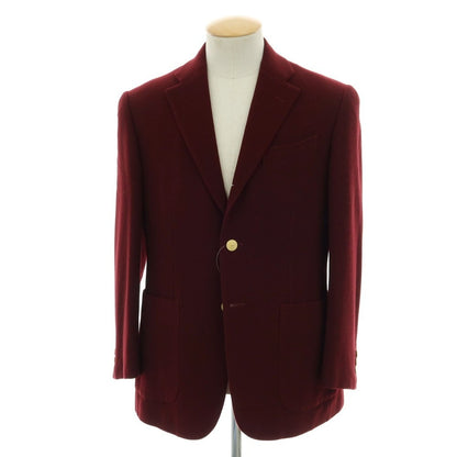 【中古】アリストクラティコ ARISTOCRATICO ウール テーラードジャケット マルーン【 44 】【 状態ランクB 】【 メンズ 】