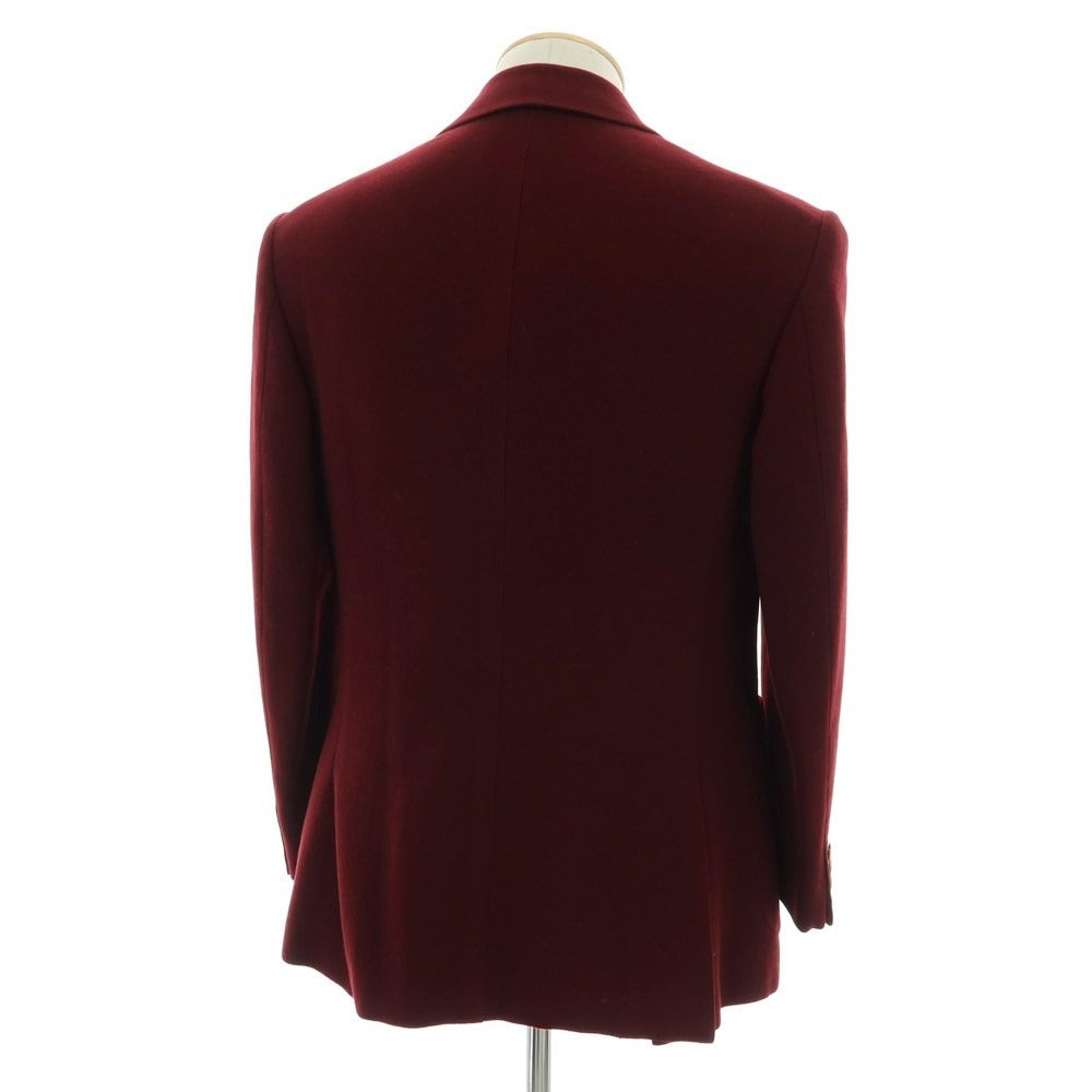 【中古】アリストクラティコ ARISTOCRATICO ウール テーラードジャケット マルーン【 44 】【 状態ランクB 】【 メンズ 】