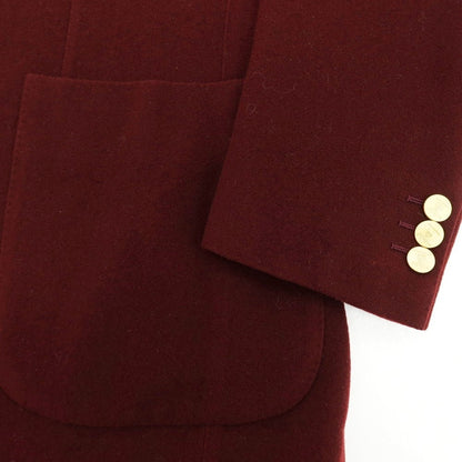 【中古】アリストクラティコ ARISTOCRATICO ウール テーラードジャケット マルーン【 44 】【 状態ランクB 】【 メンズ 】