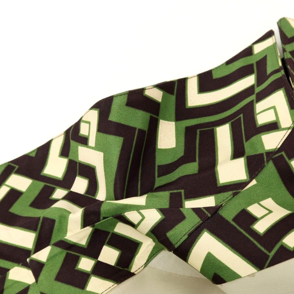 【中古】ハンコック HANCOCK ×Pierre-Louis Mascia ゴム引きコットン ダブルブレストコート グリーンxダークブラウン【 38 】【 状態ランクC 】【 メンズ 】