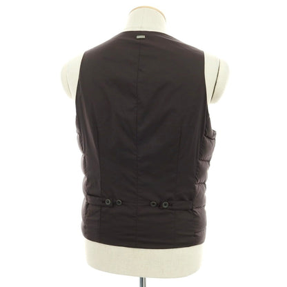 【中古】ヘルノ Herno ナイロンポリウレタン ダウンベスト ジレ ブラウン【 44 】【 状態ランクB 】【 メンズ 】