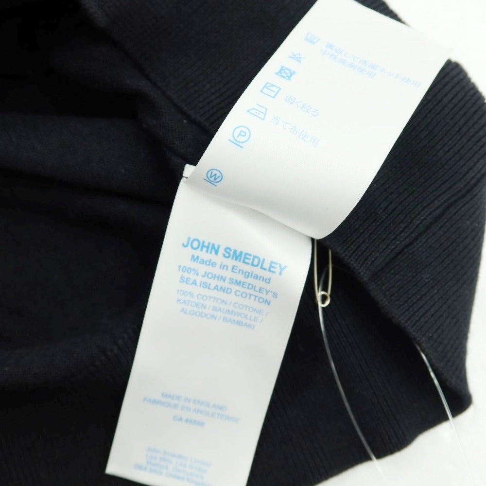 【中古】ジョンスメドレー JOHN SMEDLEY ハイゲージコットン タートルネックニット ブラック【 L 】【 状態ランクC 】【 メンズ 】