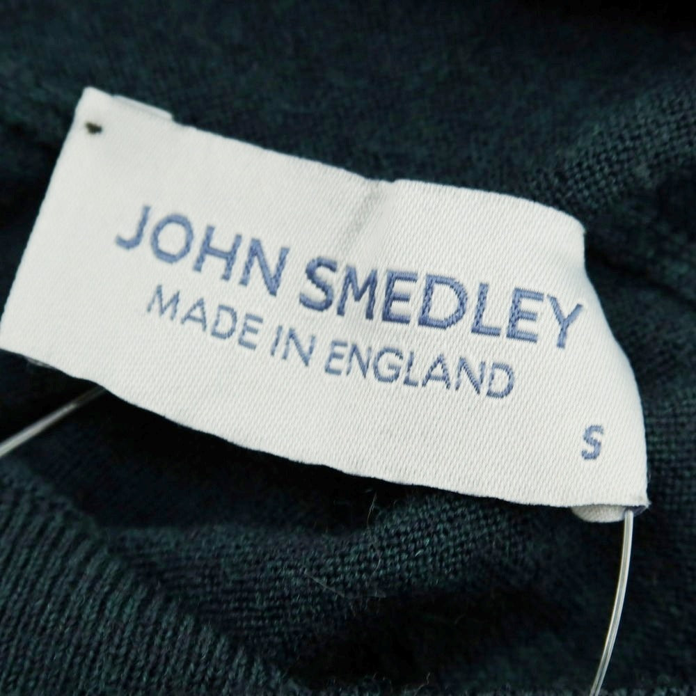 【中古】ジョンスメドレー JOHN SMEDLEY ハイゲージウール タートルネックニット ダークグリーン【 S 】【 状態ランクB 】【 メンズ 】