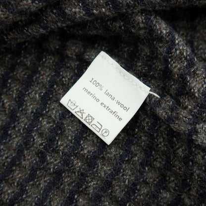 【中古】カングラ Kangra ウール タートルネックニット アッシュブラウンxブラック【 48 】【 状態ランクC 】【 メンズ 】