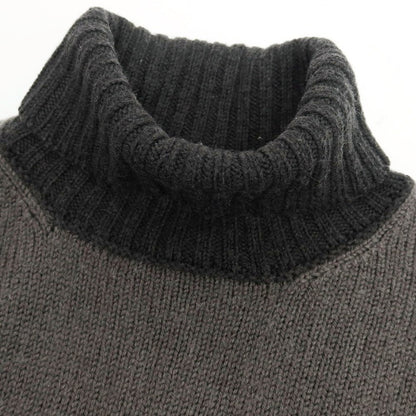 【中古】ドルモア DRUMOHR ミドルゲージウール タートルネックニット グレー系【 48 】【 状態ランクC 】【 メンズ 】