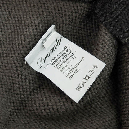 【中古】ドルモア DRUMOHR ミドルゲージウール タートルネックニット グレー系【 48 】【 状態ランクC 】【 メンズ 】