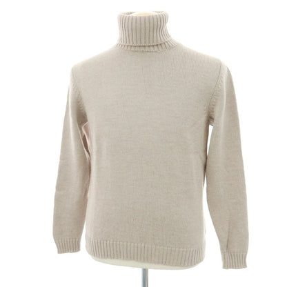 【中古】ザノーネ ZANONE ミドルゲージウール タートルネックニット ベージュ【 46 】【 状態ランクB 】【 メンズ 】