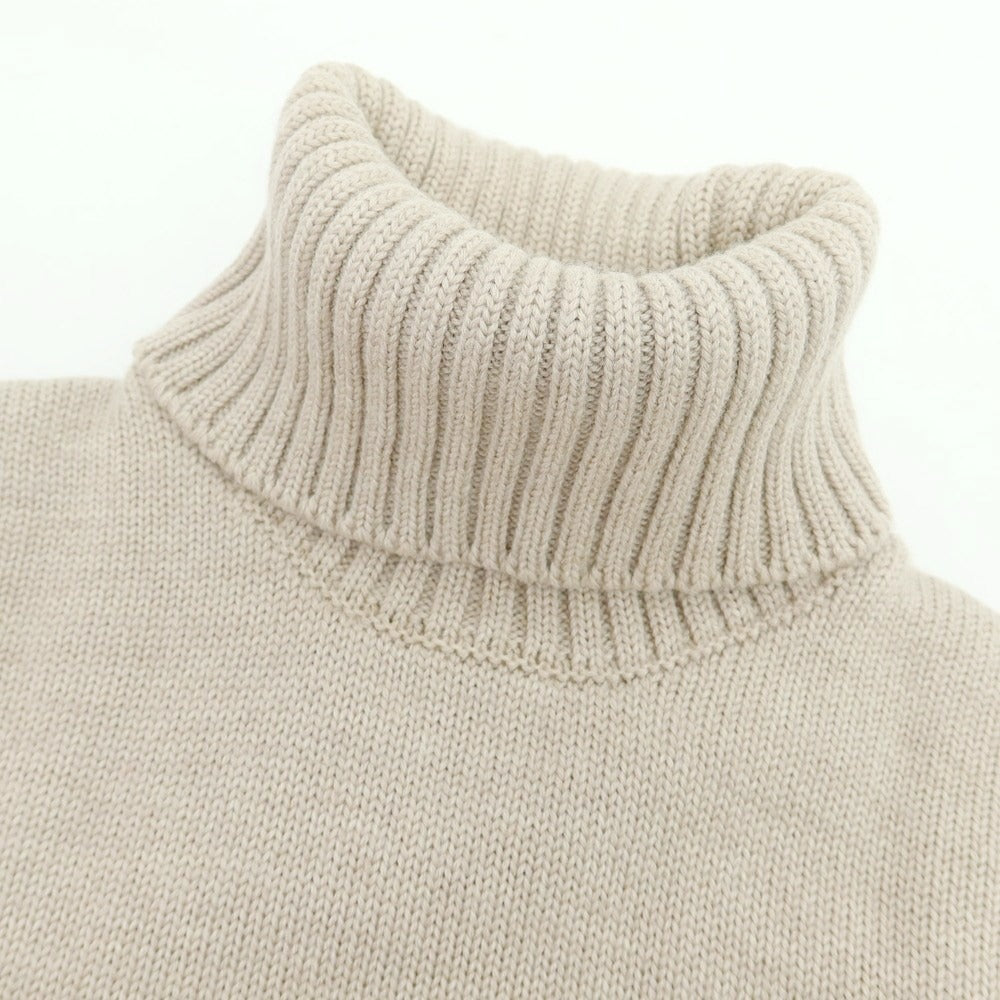 【中古】ザノーネ ZANONE ミドルゲージウール タートルネックニット ベージュ【 46 】【 状態ランクB 】【 メンズ 】