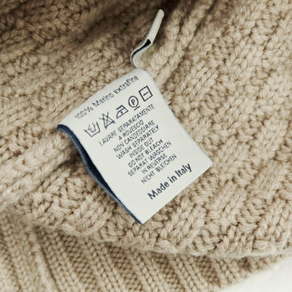 【中古】チルコロ1901 CIRCOLO 1901 ミドルゲージウール タートルネックニット ベージュ【 S 】【 状態ランクB 】【 メンズ 】