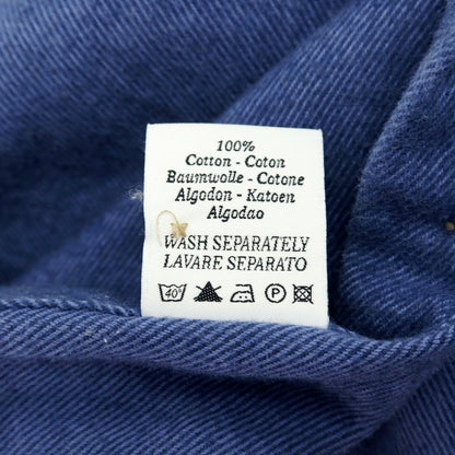 【中古】ボルゾネッラ BOLZONELLA コットン カッタウェイ カジュアルシャツ ブルー【 38 】【 状態ランクC 】【 メンズ 】