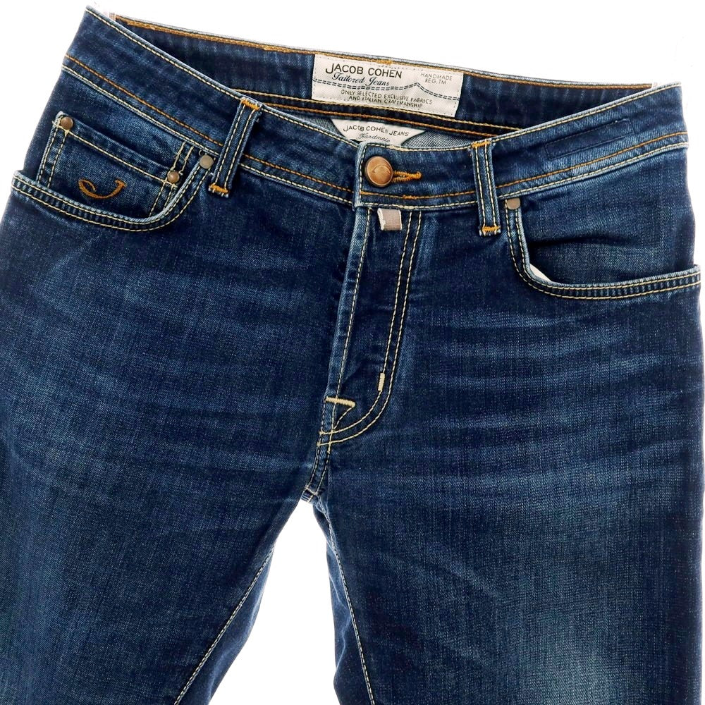 【中古】ヤコブコーエン JACOB COHEN PW688 COMF ストレッチ コットン デニムパンツ ジーンズ ネイビー【 31 】【 状態ランクC 】【 メンズ 】