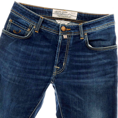 【中古】ヤコブコーエン JACOB COHEN PW688 COMF ストレッチ コットン デニムパンツ ジーンズ ネイビー【 31 】【 状態ランクC 】【 メンズ 】