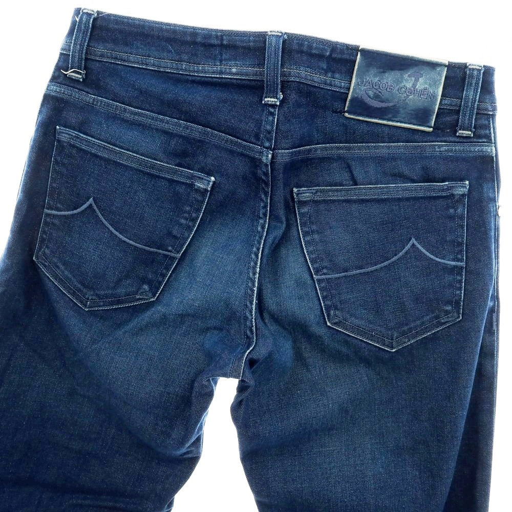 【中古】ヤコブコーエン JACOB COHEN PW622 COMF ストレッチ コットン デニムパンツ ジーンズ ネイビー【 30 】【 状態ランクC 】【 メンズ 】