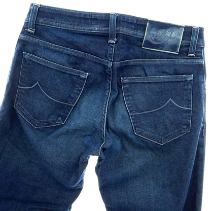 【中古】ヤコブコーエン JACOB COHEN PW622 COMF ストレッチ コットン デニムパンツ ジーンズ ネイビー【 30 】【 状態ランクC 】【 メンズ 】