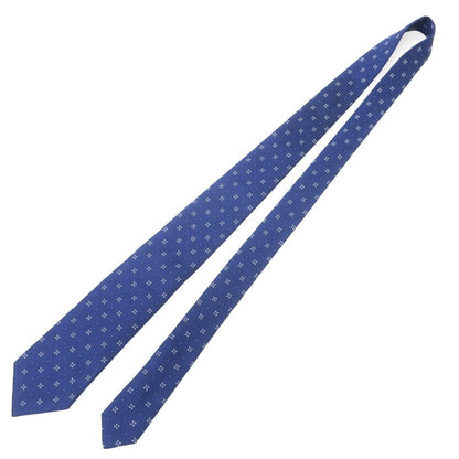 【中古】ルイジ ボレッリ Luigi Borrelli シルク 小紋柄ネクタイ ダークブルー【 状態ランクB 】【 メンズ 】