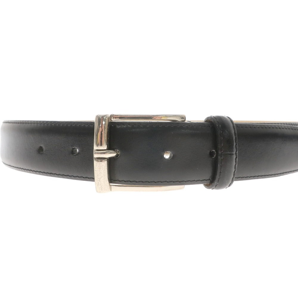 【中古】クロケットアンドジョーンズ CROCKETT&amp;JONES カーフ ベルト ブラック【 30 】【 状態ランクB 】【 メンズ 】